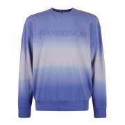 Gradient Geborduurde Sweatshirt JW Anderson , Purple , Heren