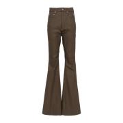 Denim Bootcut Broek Bolan Bean Rick Owens , Brown , Dames