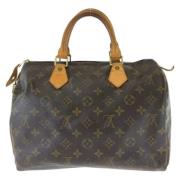 Pre-owned Canvas handbags Louis Vuitton Vintage , Brown , Dames