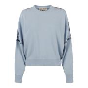 Casual Ronde Hals Sweater Marni , Blue , Dames