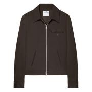 Retro Twill Jacket Courrèges , Brown , Heren