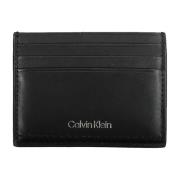 Zwarte Herenportemonnee met Kaarthouder Calvin Klein , Black , Heren