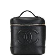 Pre-owned Leather chanel-bags Chanel Vintage , Black , Dames