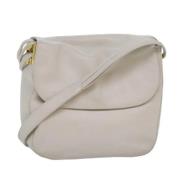 Pre-owned Leather shoulder-bags Bally Pre-owned , White , Dames