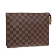 Pre-owned Canvas pouches Louis Vuitton Vintage , Brown , Dames