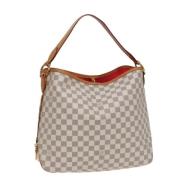 Pre-owned Canvas louis-vuitton-bags Louis Vuitton Vintage , White , Da...