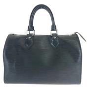 Pre-owned Leather handbags Louis Vuitton Vintage , Black , Dames