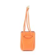 Pre-owned Leather handbags Hermès Vintage , Orange , Dames