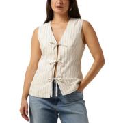 Chic White Viscose Gilet Envii , Beige , Dames