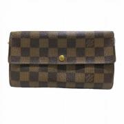 Pre-owned Canvas wallets Louis Vuitton Vintage , Brown , Dames