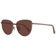 Bronze Cat Eye Zonnebril Max Mara , Brown , Dames