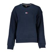 Blauwe Geborduurde Sweater met Lange Mouwen Tommy Hilfiger , Blue , Da...