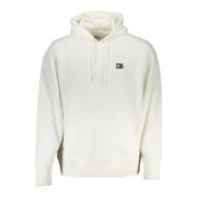 Hoodie Wit Logo Applicatie Tommy Hilfiger , White , Heren