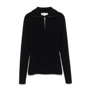 Blauwe Sweatshirt Damesmode Aw24 Victoria Beckham , Blue , Dames