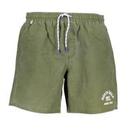 Groene Heren Zwembroek met Logo North Sails , Green , Heren