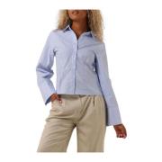 Rosa Streep Shirt Neo Noir , Blue , Dames