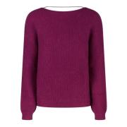 Pruim V-hals trui Patrizia Pepe , Purple , Dames