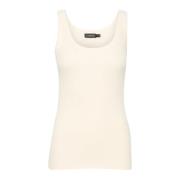 Whisper White Tank Top Soaked in Luxury , White , Dames