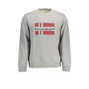 Stijlvol grijs katoenen sweatshirt Napapijri , Gray , Heren