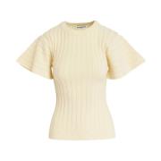 Off White Georgie Top Essentiel Antwerp , Beige , Dames