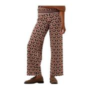 Elegante Roze Jasper Broek Suncoo , Multicolor , Dames