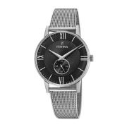 Stijlvol Quartz Herenhorloge, Zwarte Kast Festina , Gray , Heren