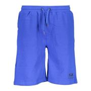 Sportieve Bermuda Shorts Blauw Geborduurd Logo La Martina , Blue , Her...