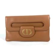 Pre-owned Leather dior-bags Dior Vintage , Brown , Dames