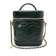 Pre-owned Leather chanel-bags Chanel Vintage , Black , Dames