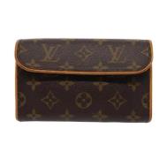 Pre-owned Canvas clutches Louis Vuitton Vintage , Brown , Dames