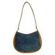 Pre-owned Leather celine-bags Celine Vintage , Blue , Dames