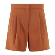 Op Maat Gemaakte Wolcrepe Broek Max Mara Studio , Orange , Dames