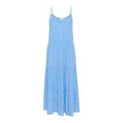 Maxi Strap Jurk Ice Drea Dots Saint Tropez , Blue , Dames