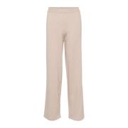 Elegante Melange Broek Saint Tropez , Beige , Dames