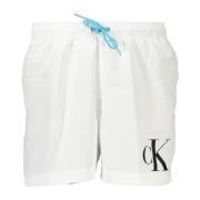 Heren Zwemboxers Wit Calvin Klein , White , Heren