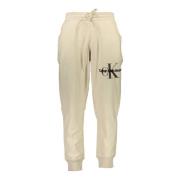 Sportieve Beige Herenbroek Calvin Klein , Beige , Heren