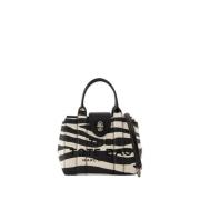 Zwarte Leren Mini Tote Tas Marc Jacobs , Black , Dames