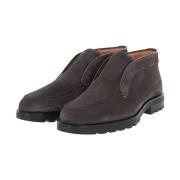 Klassieke Desert Boot Style Loafers Santoni , Gray , Heren