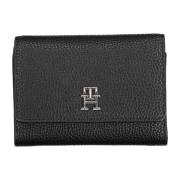 Damesportemonnee Zwart 3 Compartimenten Tommy Hilfiger , Black , Dames