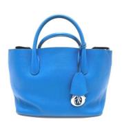 Pre-owned Leather dior-bags Dior Vintage , Blue , Dames