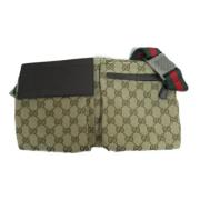 Pre-owned Fabric gucci-bags Gucci Vintage , Beige , Dames