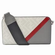 Pre-owned Leather crossbody-bags Fendi Vintage , Gray , Dames