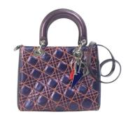 Pre-owned Leather dior-bags Dior Vintage , Purple , Dames