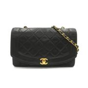 Pre-owned Leather chanel-bags Chanel Vintage , Black , Dames