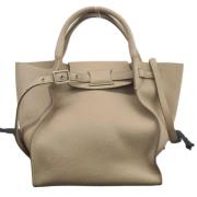 Pre-owned Leather celine-bags Celine Vintage , Beige , Dames