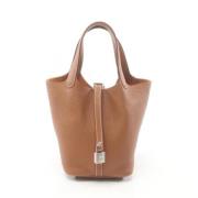 Pre-owned Leather hermes-bags Hermès Vintage , Brown , Dames