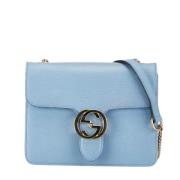 Pre-owned Leather gucci-bags Gucci Vintage , Blue , Dames