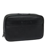 Pre-owned Canvas clutches Louis Vuitton Vintage , Black , Dames