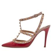 Pre-owned Leather heels Valentino Vintage , Red , Dames