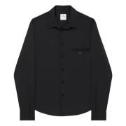 Zwarte Twill Shirt met Pijpzak Courrèges , Black , Heren